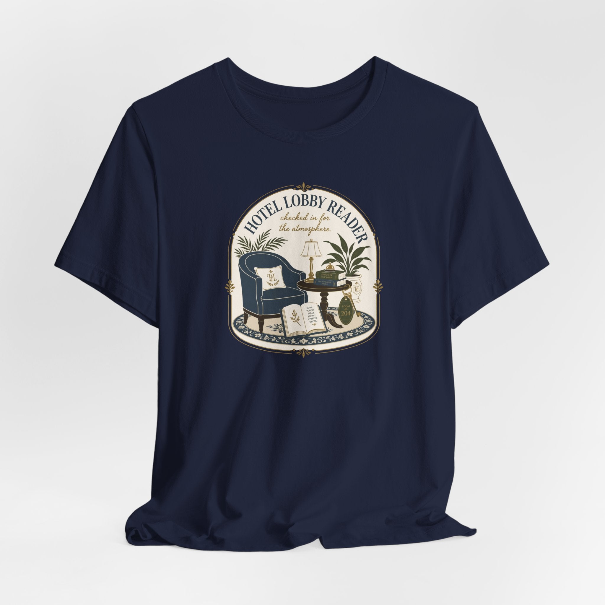 "Hotel Lobby Reader" T-Shirt