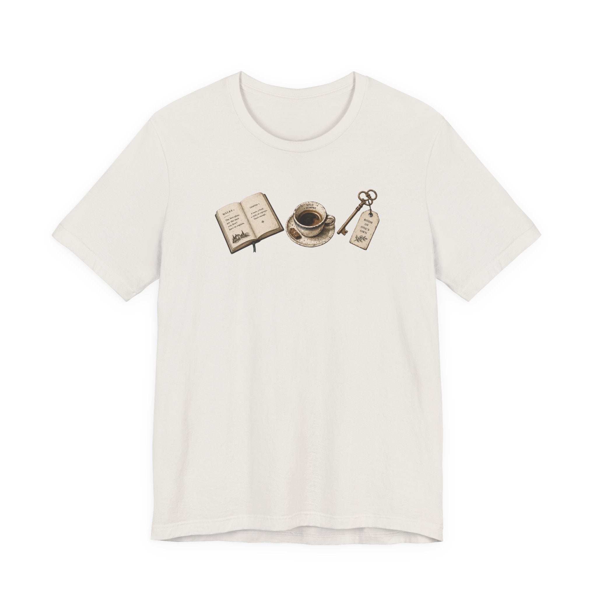 Book, Coffee, and Key T-Shirt