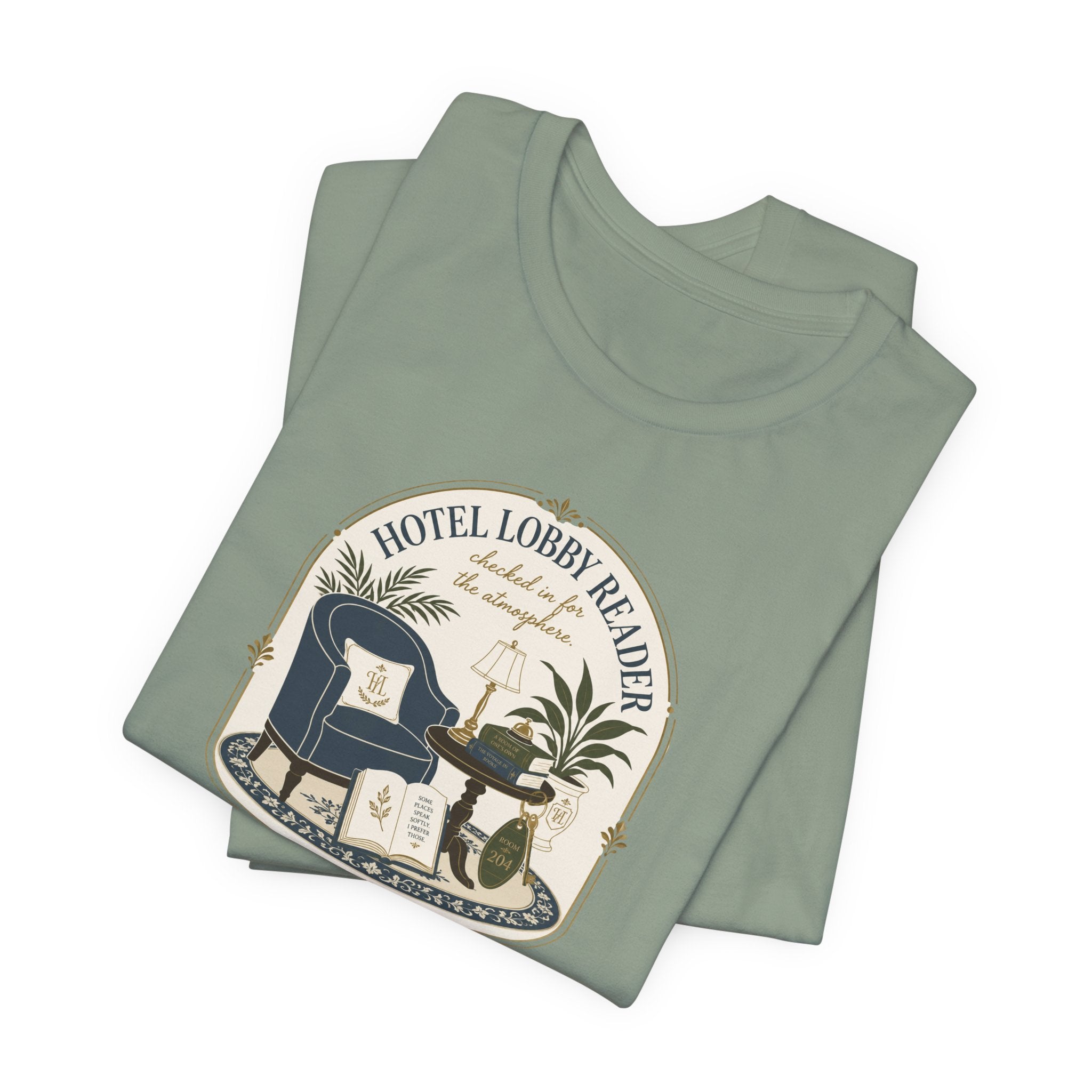 "Hotel Lobby Reader" T-Shirt