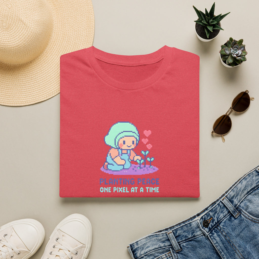 Planting Peace Pixel Art T-Shirt