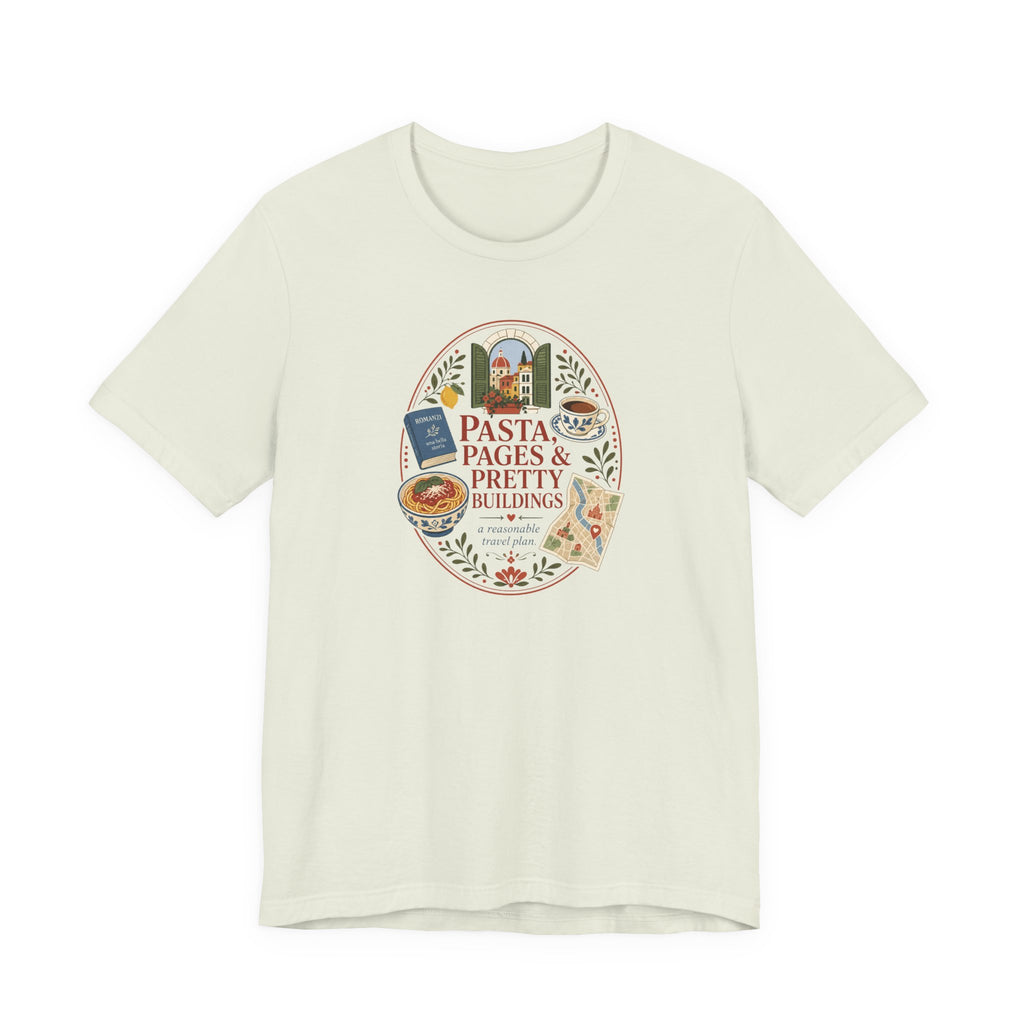 "Pasta, Pages, & Pretty Buildings" T-Shirt