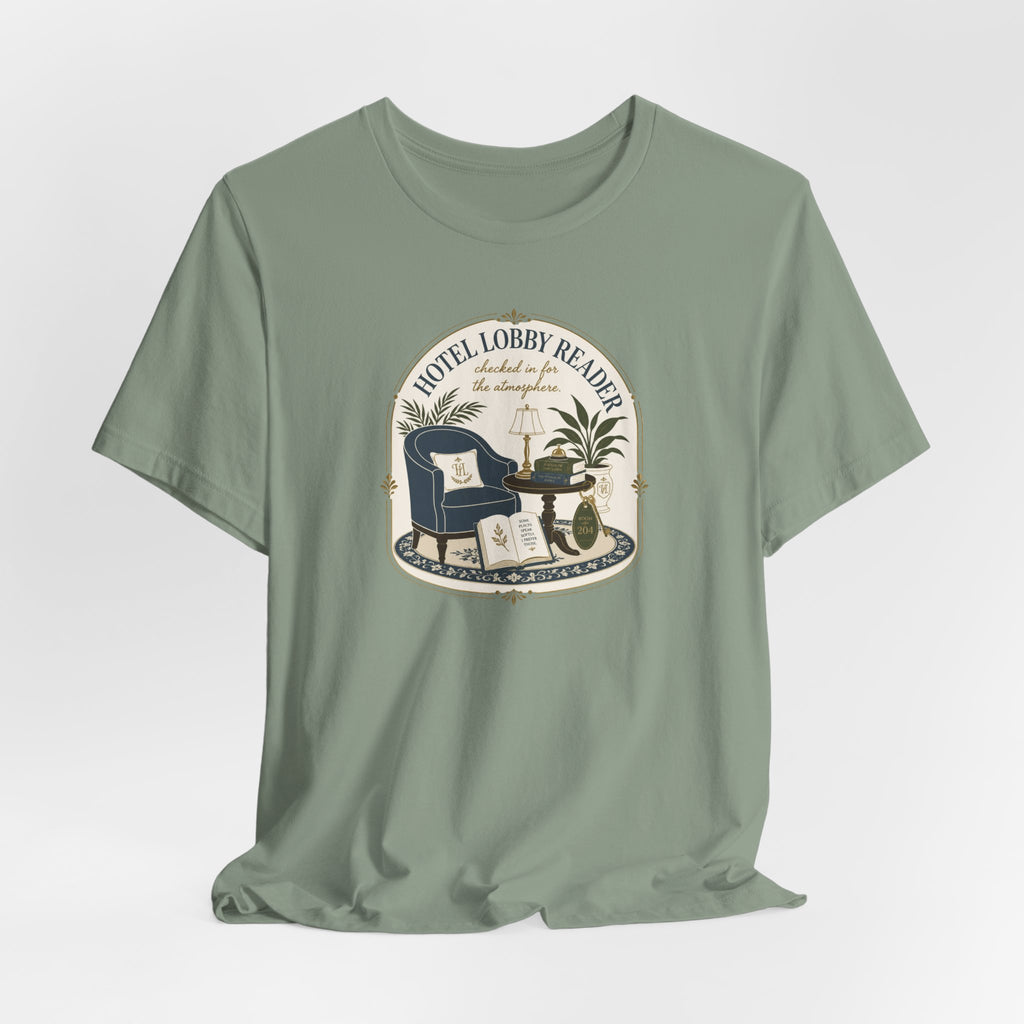 "Hotel Lobby Reader" T-Shirt