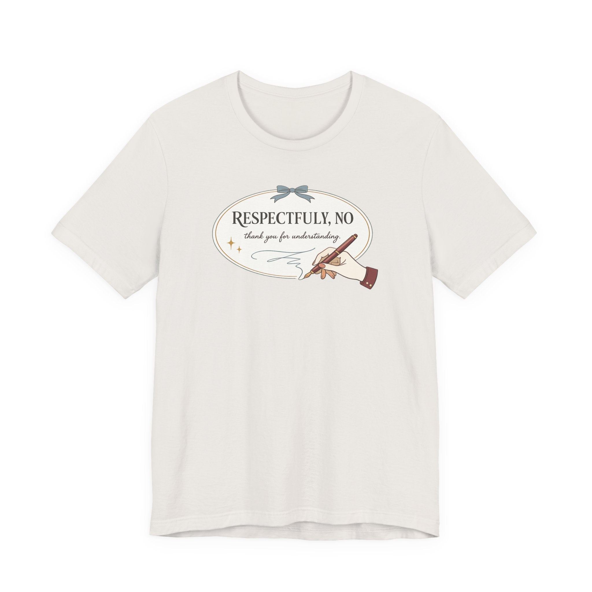 "Respectfully No" Handwriting T-Shirt