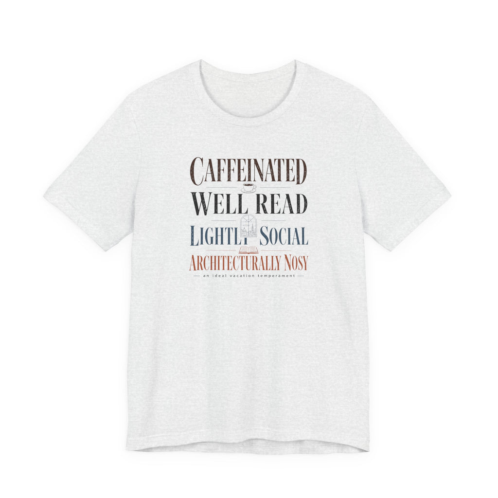 "Caffeinated, Well Read" T-Shirt