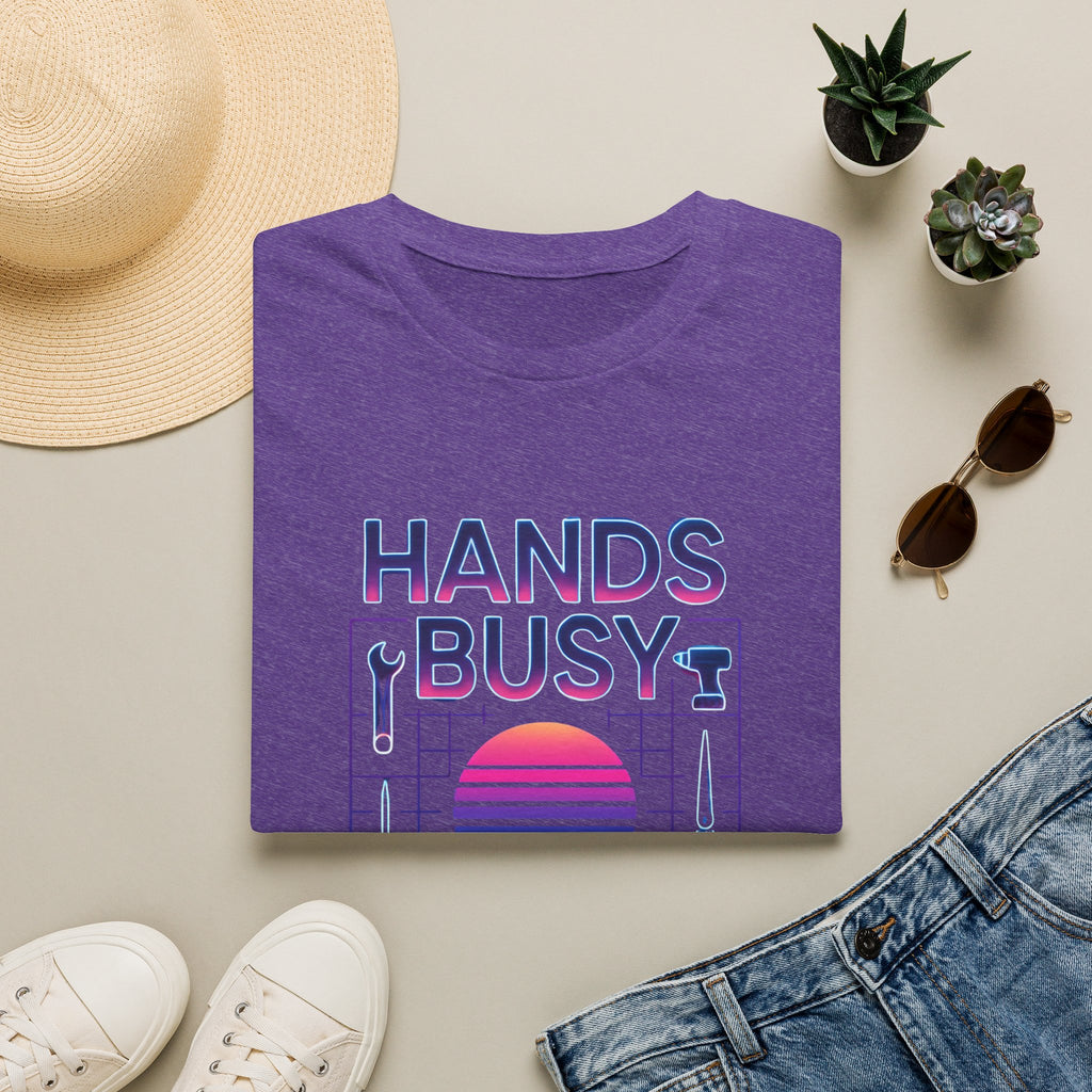 Busy Hands Neon Sign T-Shirt
