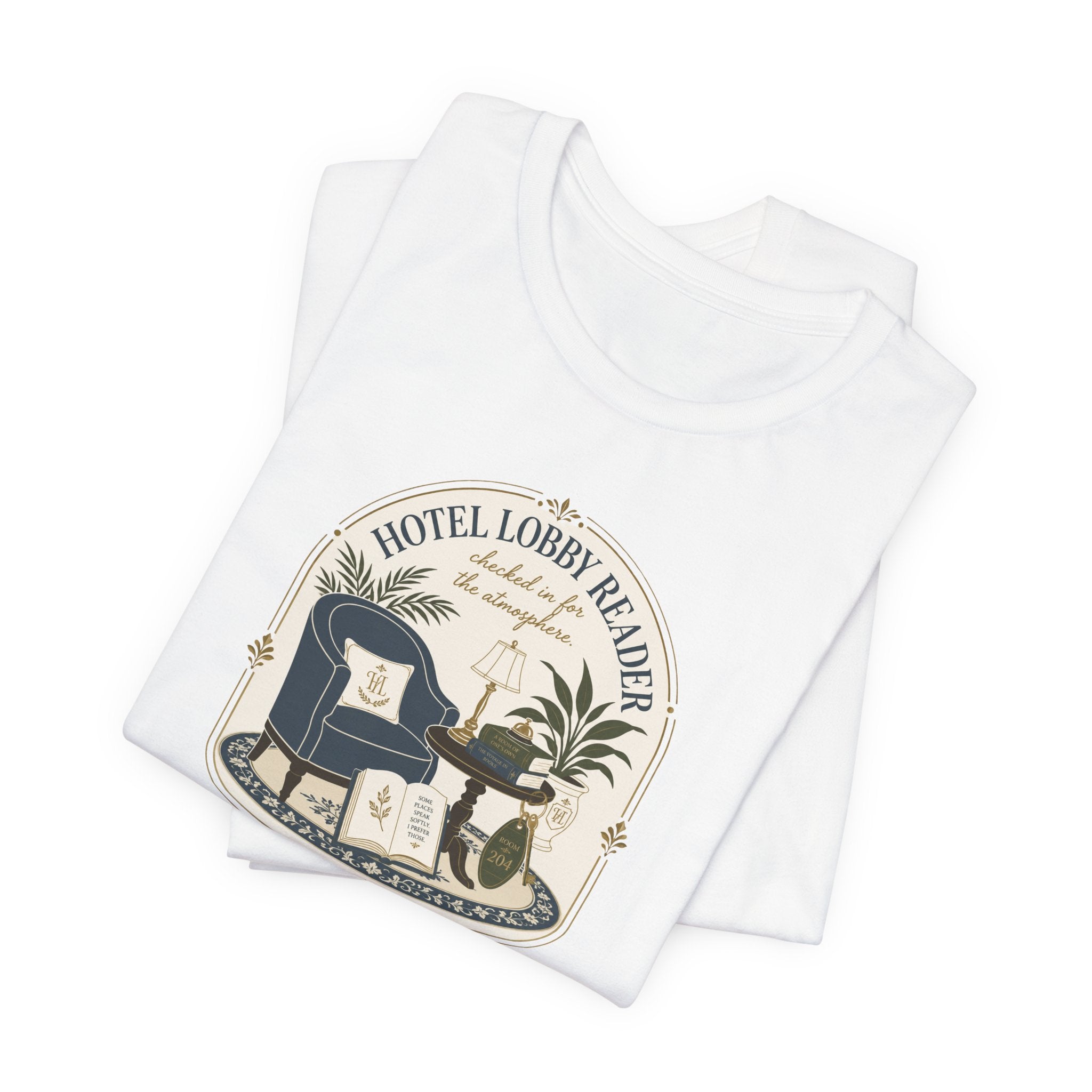 "Hotel Lobby Reader" T-Shirt