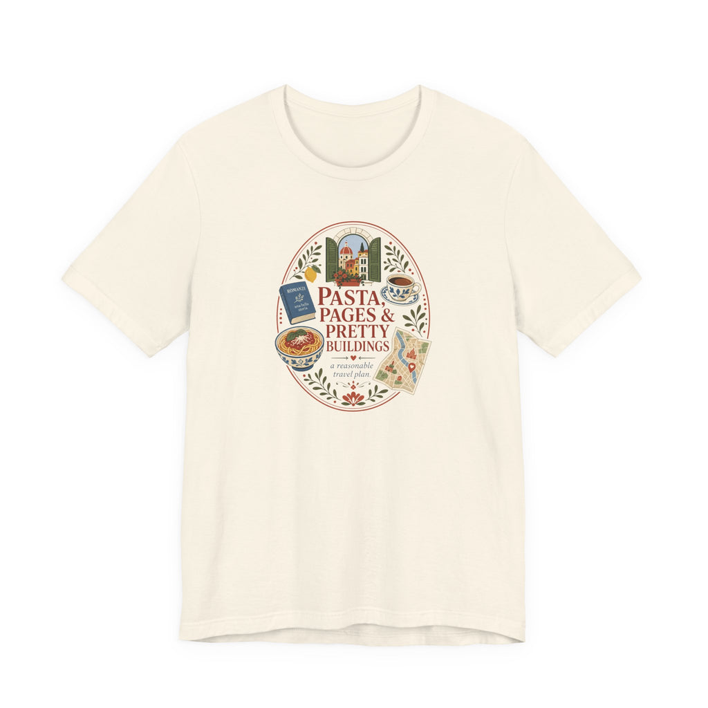 "Pasta, Pages, & Pretty Buildings" T-Shirt