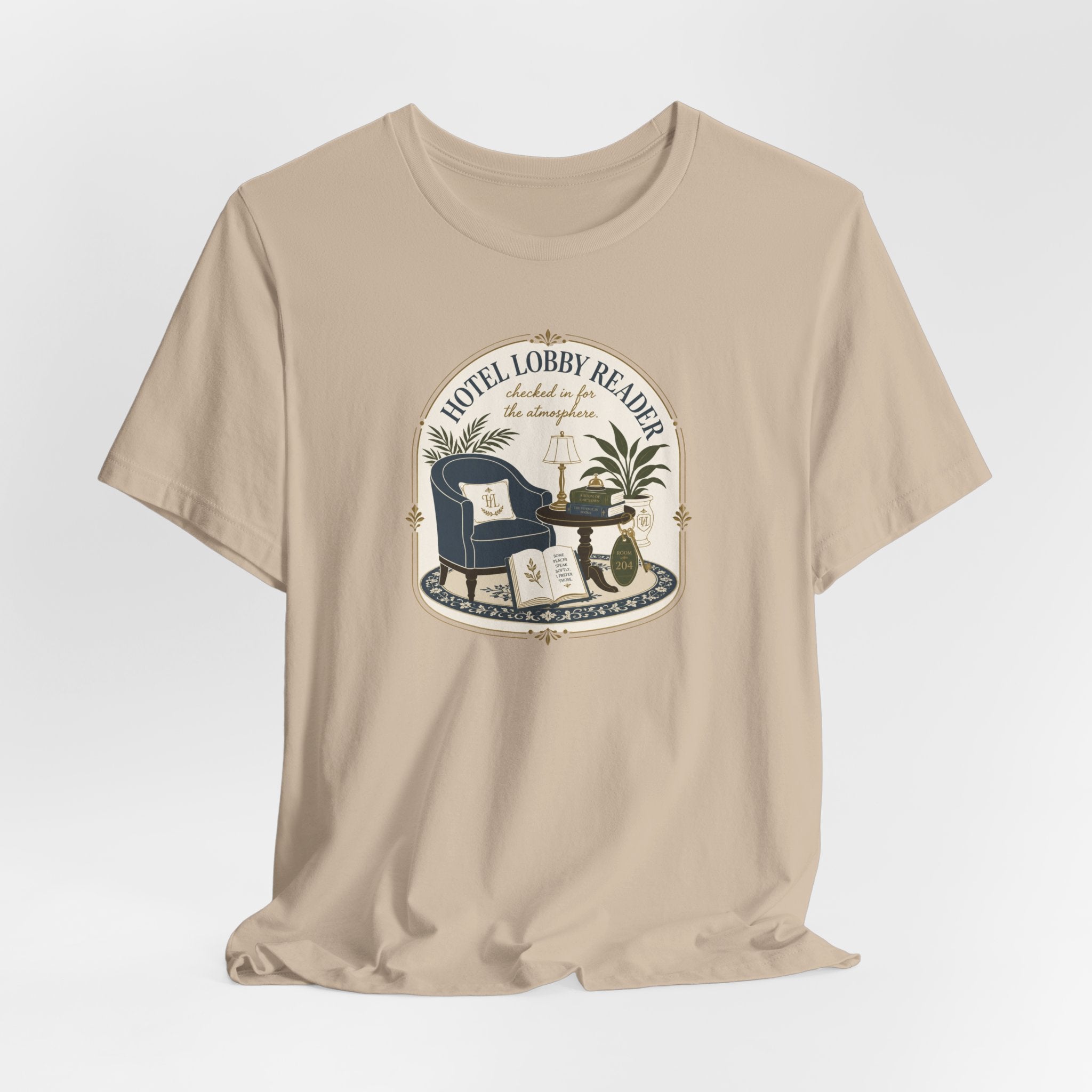 "Hotel Lobby Reader" T-Shirt