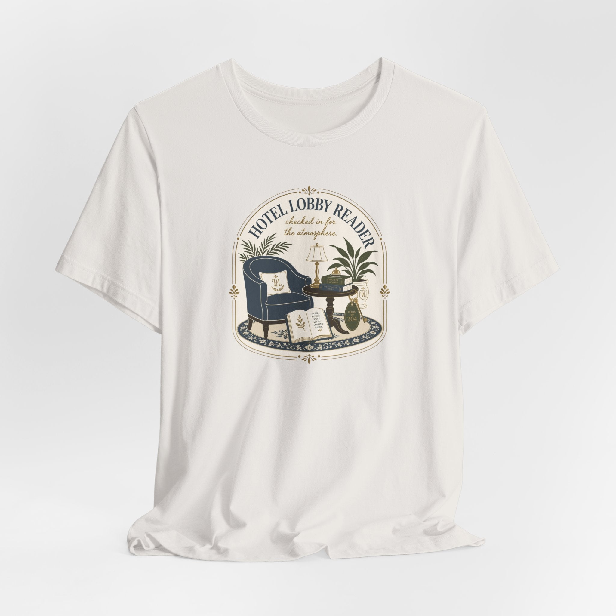 "Hotel Lobby Reader" T-Shirt