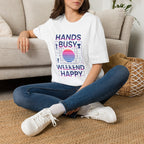 Busy Hands Neon Sign T-Shirt