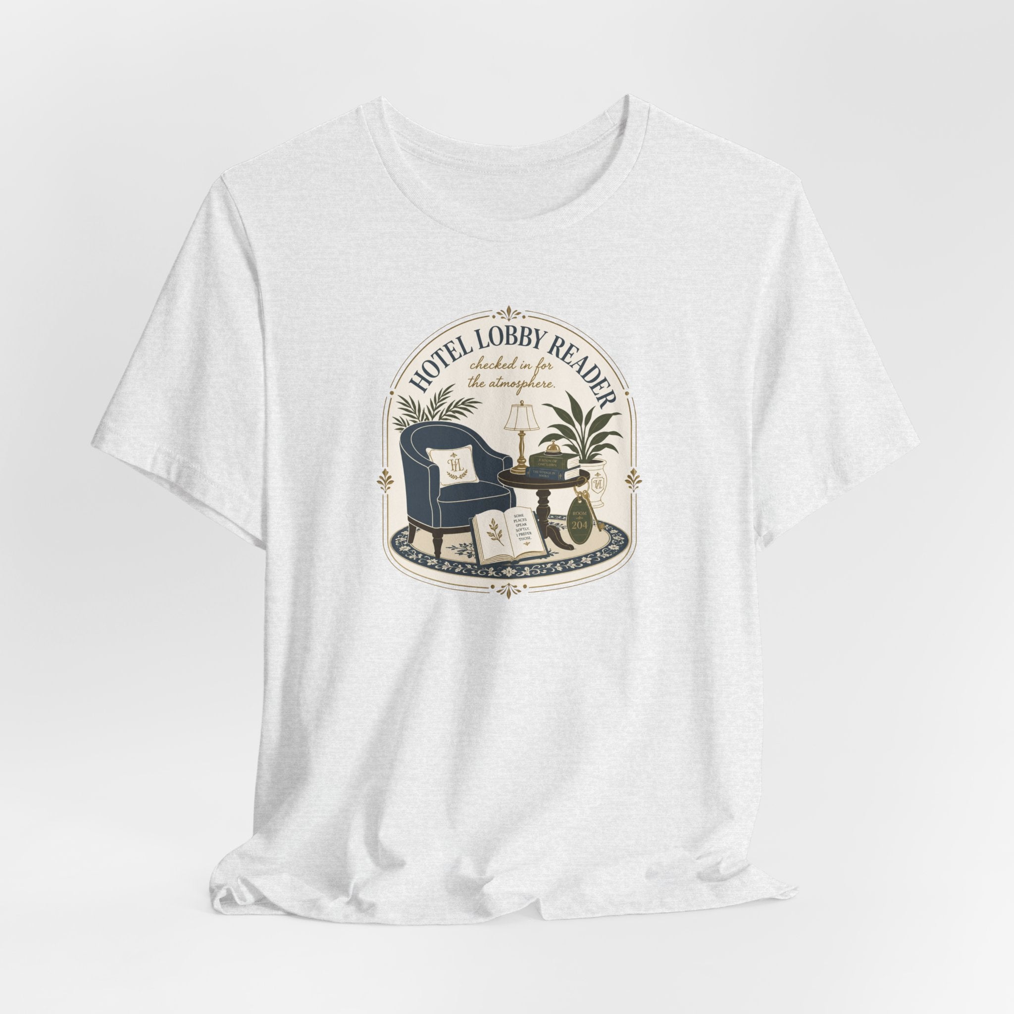 "Hotel Lobby Reader" T-Shirt