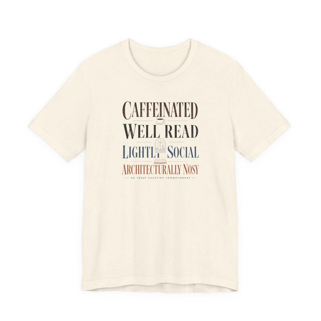 "Caffeinated, Well Read" T-Shirt