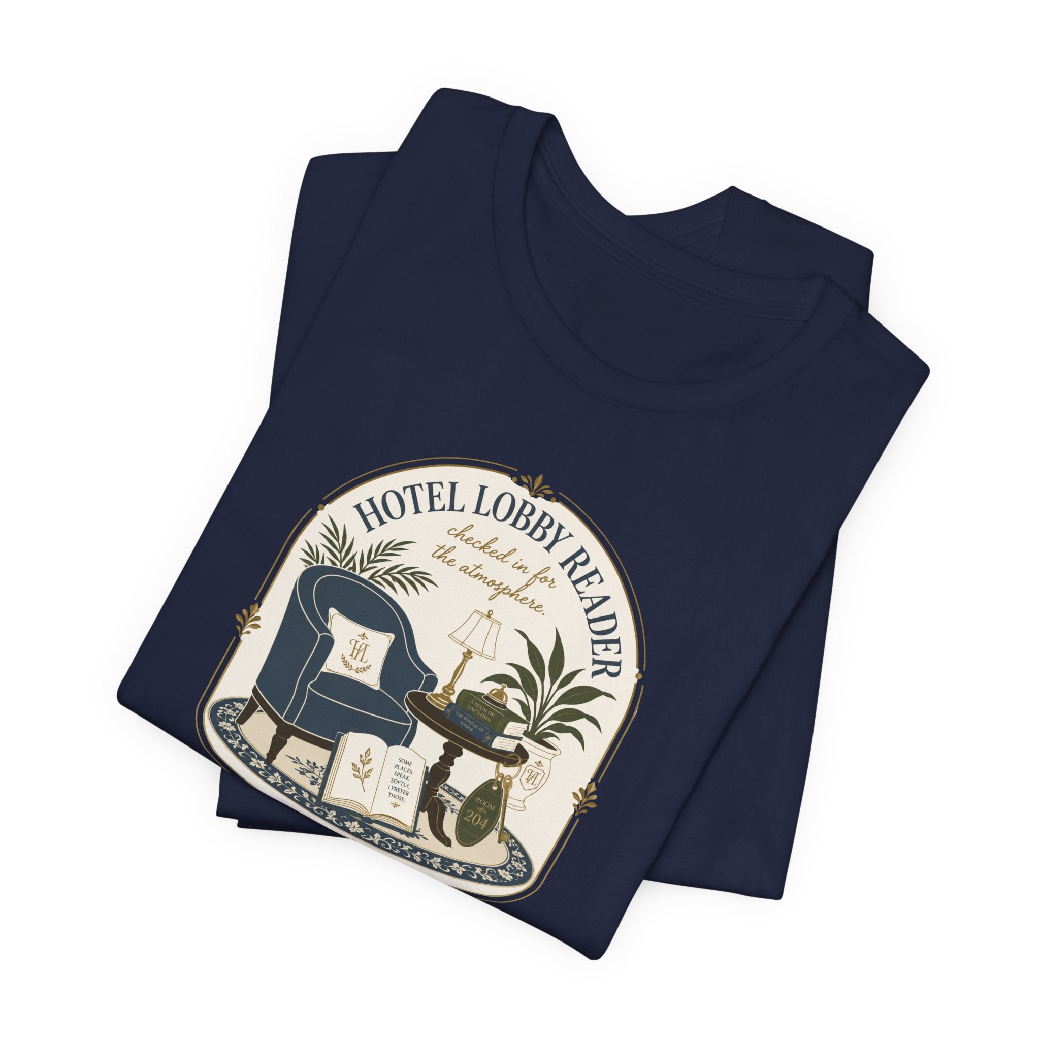 "Hotel Lobby Reader" T-Shirt