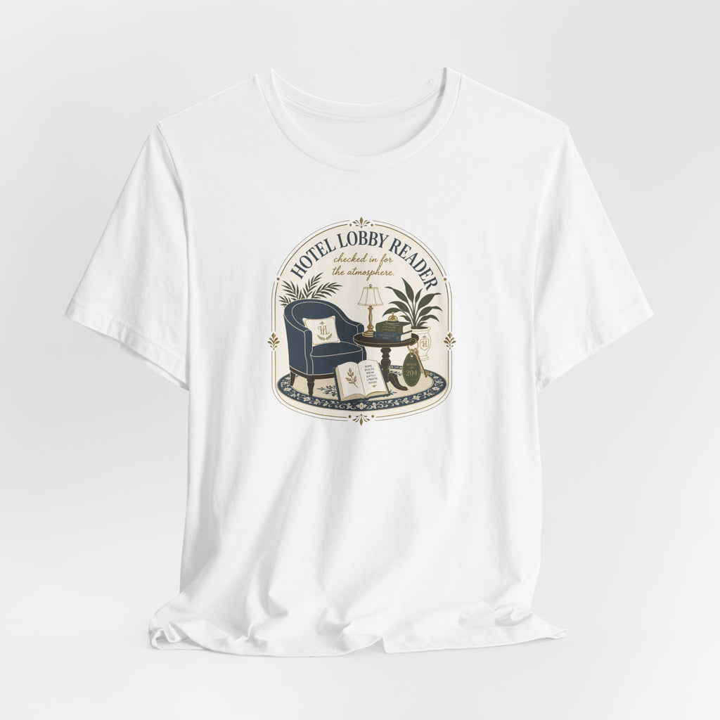 "Hotel Lobby Reader" T-Shirt