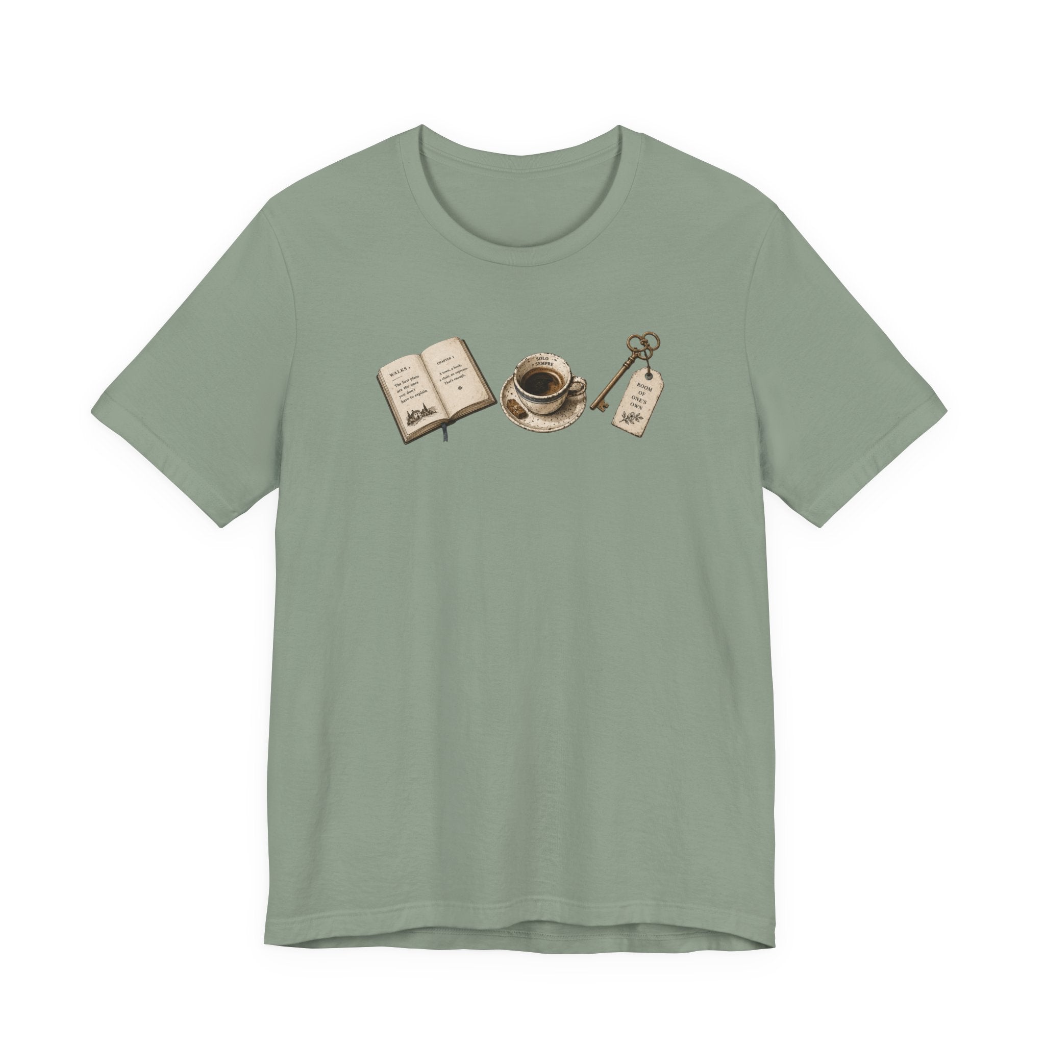 Book, Coffee, and Key T-Shirt