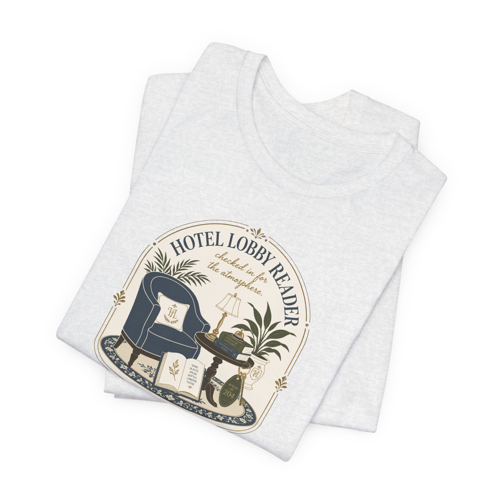 "Hotel Lobby Reader" T-Shirt